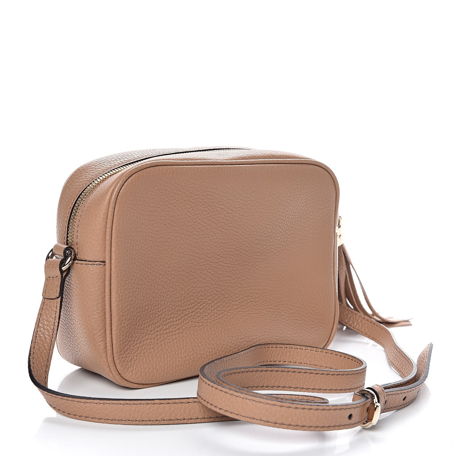 Gucci Pebbled Calfskin Small Soho Disco Bag Camelia 3 of 9
