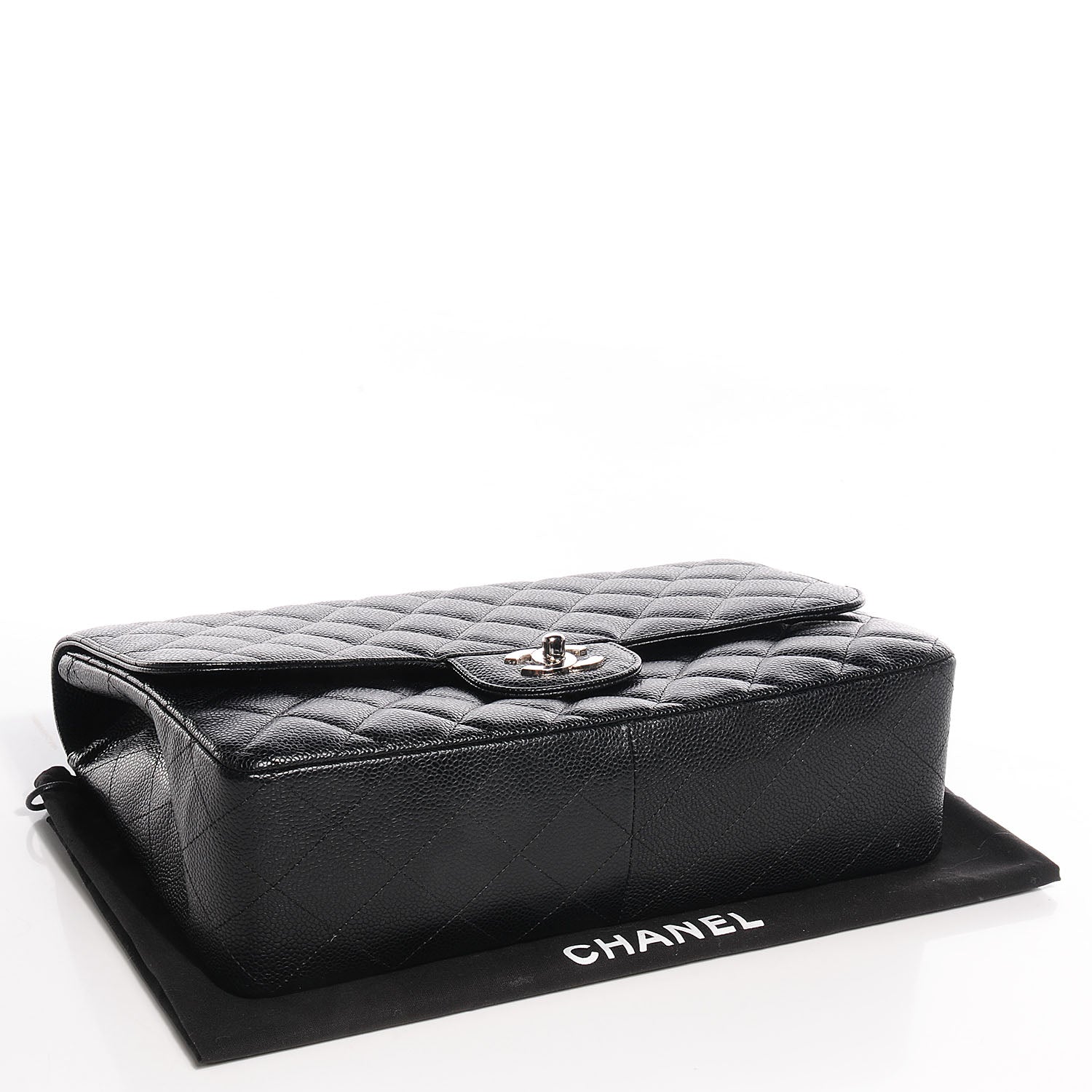 Chanel Caviar Jumbo Single Flap Black 4 of 9