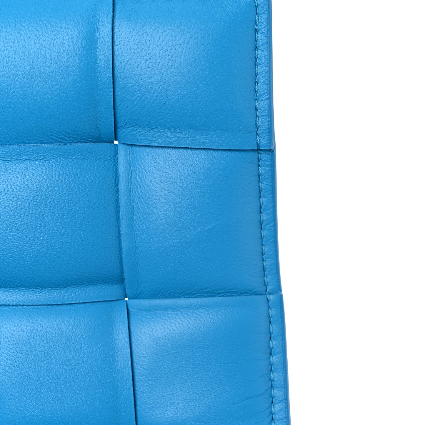Nappa Maxi Intrecciato Small Padded Cassette Crossbody Bag Pool Blue