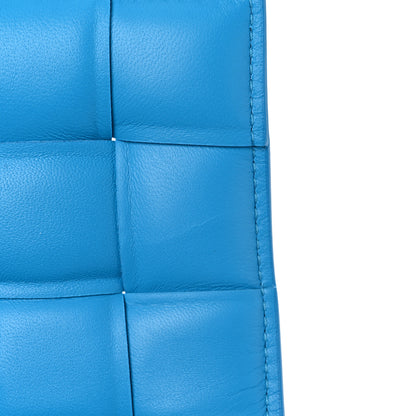 Bottega Veneta Nappa Maxi Intrecciato Small Padded Cassette Crossbody Bag Pool Blue 9 of 10