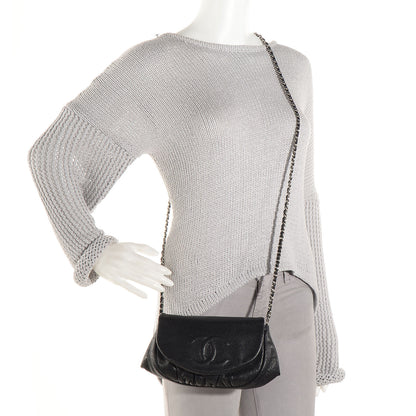 Chanel Caviar Half Moon Wallet On Chain WOC Black 2 of 9