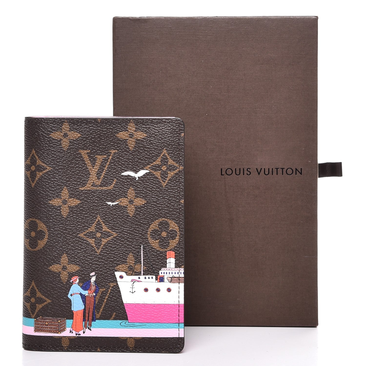 Louis Vuitton Monogram 2016 Christmas Animation Passport Cover Rose Ballerine 8 of 8