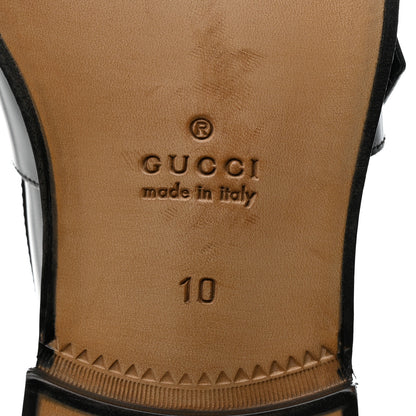 Gucci Calfskin Mens Interlocking G Loafers 10 Black 8 of 9
