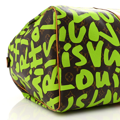 Louis Vuitton Monogram Graffiti Keepall 50 Green 8 of 15