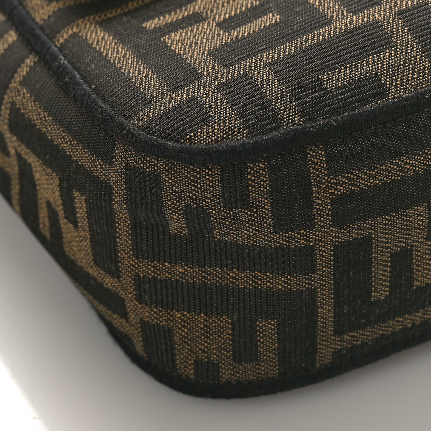 Fabric Jacquard FF 1974 Medium Baguette Tobacco Moro Black