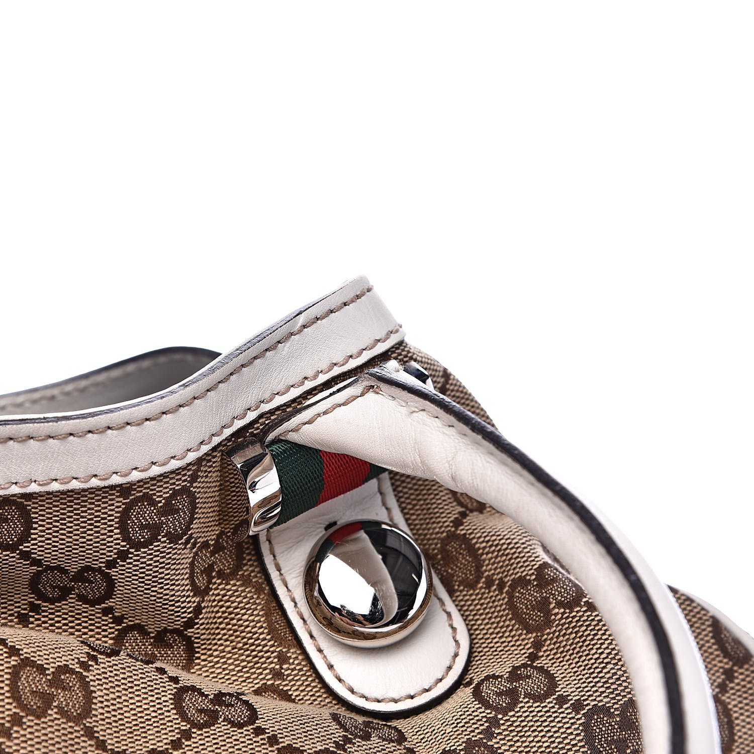 Gucci Monogram Match Ball Shoulder Bag White 12 of 14