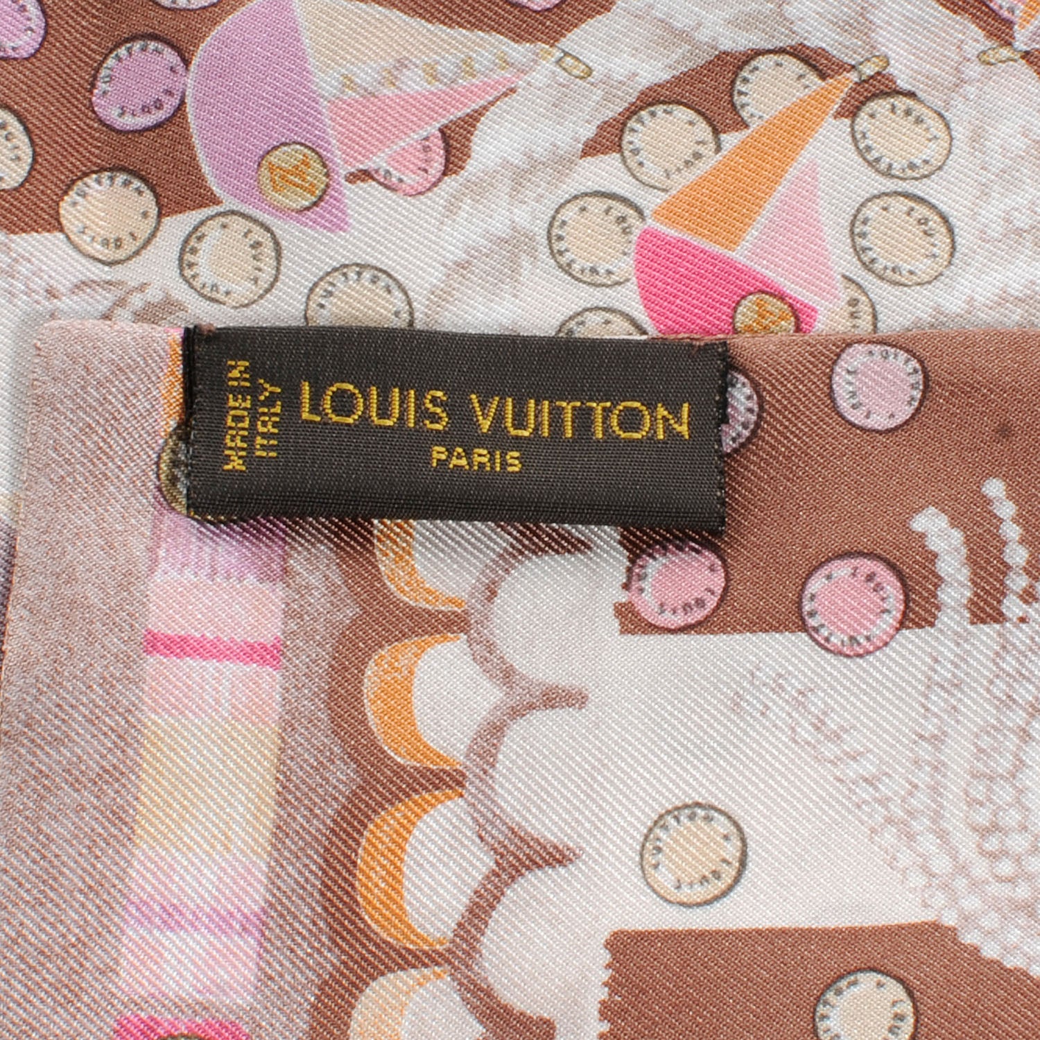 Louis Vuitton Silk Escale Bandeau Pink 4 of 5