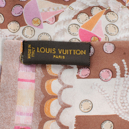 Louis Vuitton Silk Escale Bandeau Pink 4 of 5