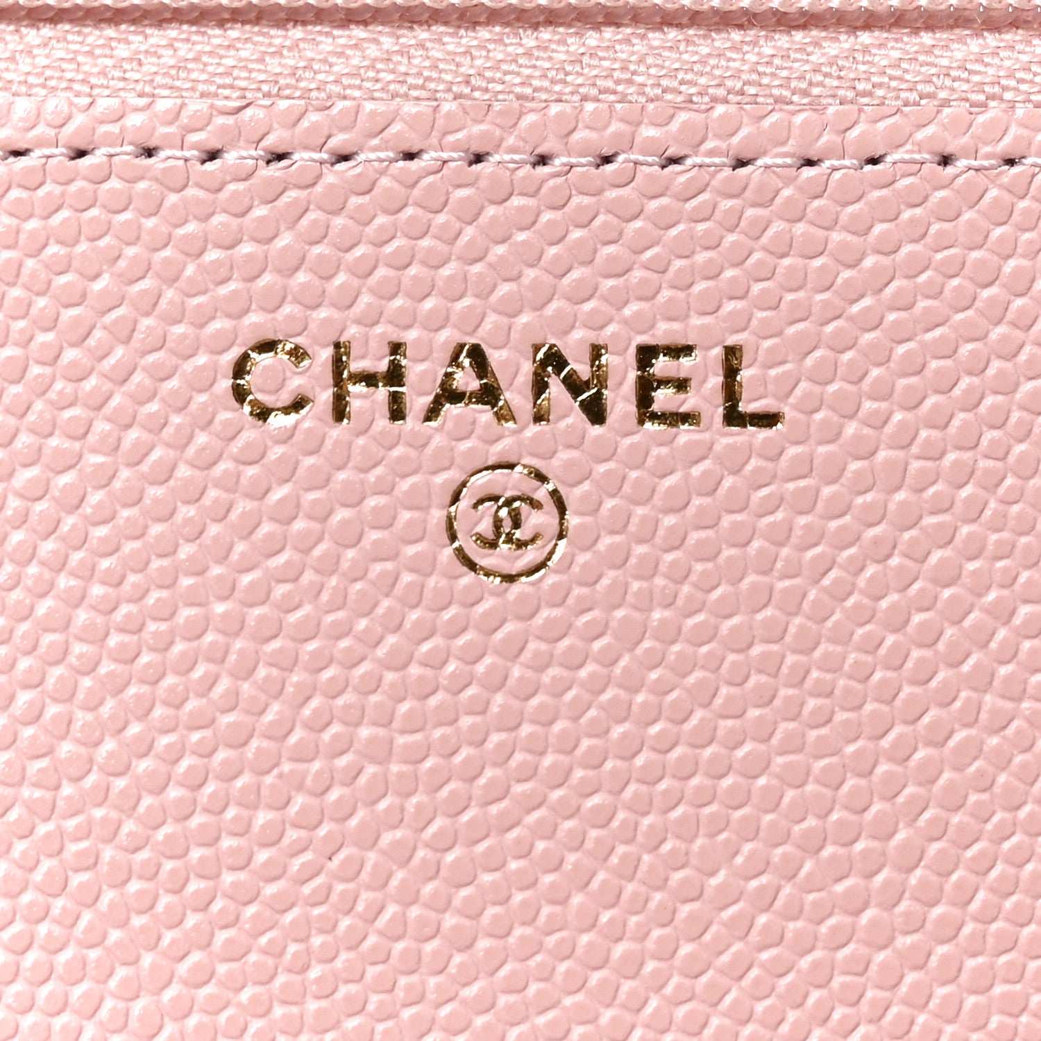 Chanel Caviar Quilted Wallet on Chain WOC Light Pink 6 of 10