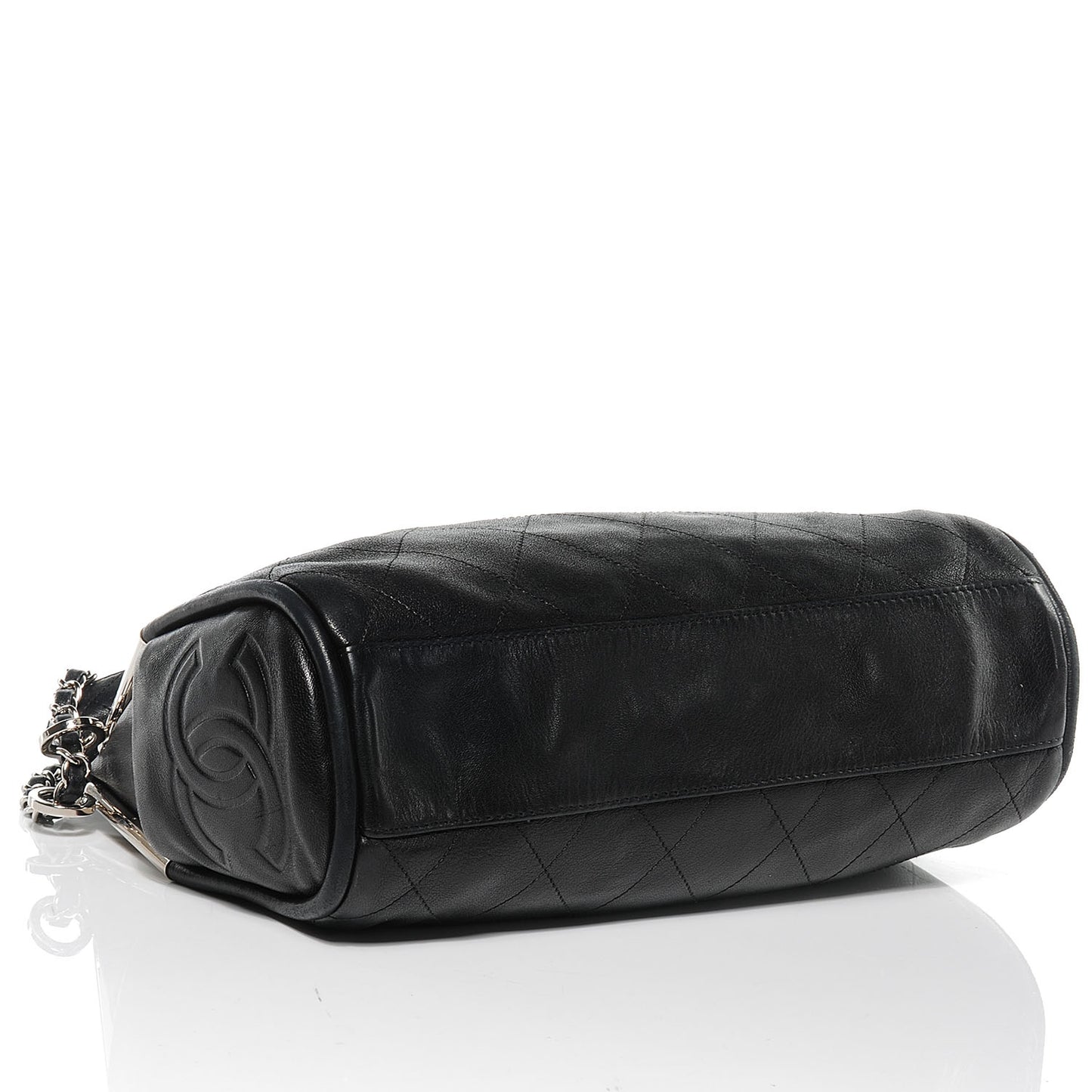 Lambskin Medium Ultimate Soft Tote Black