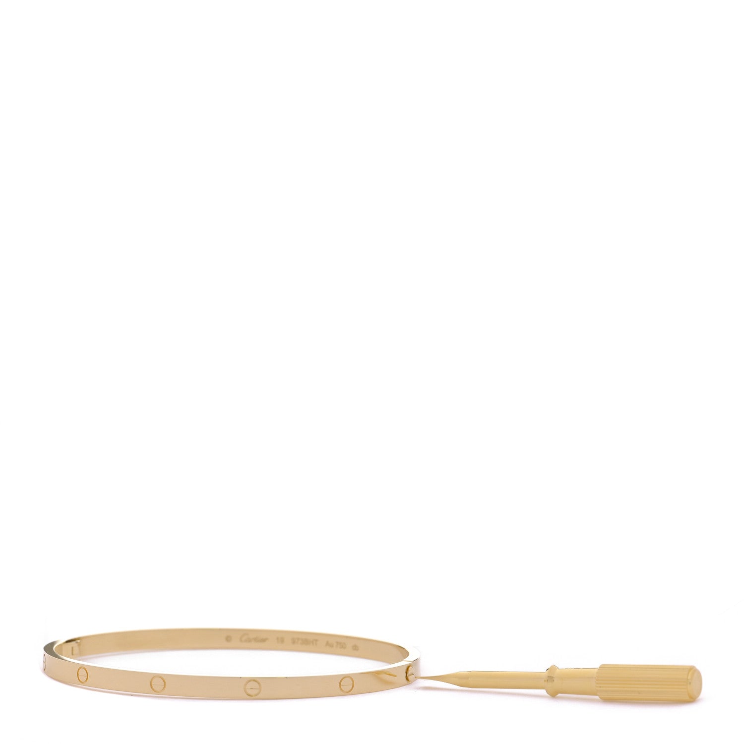 Cartier 18K Yellow Gold Small LOVE Bracelet 19 3 of 10
