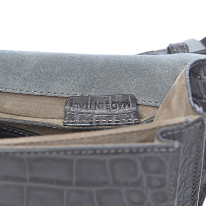 Burberry Alligator Small Macken Crossbody Bag Grey 7 of 10