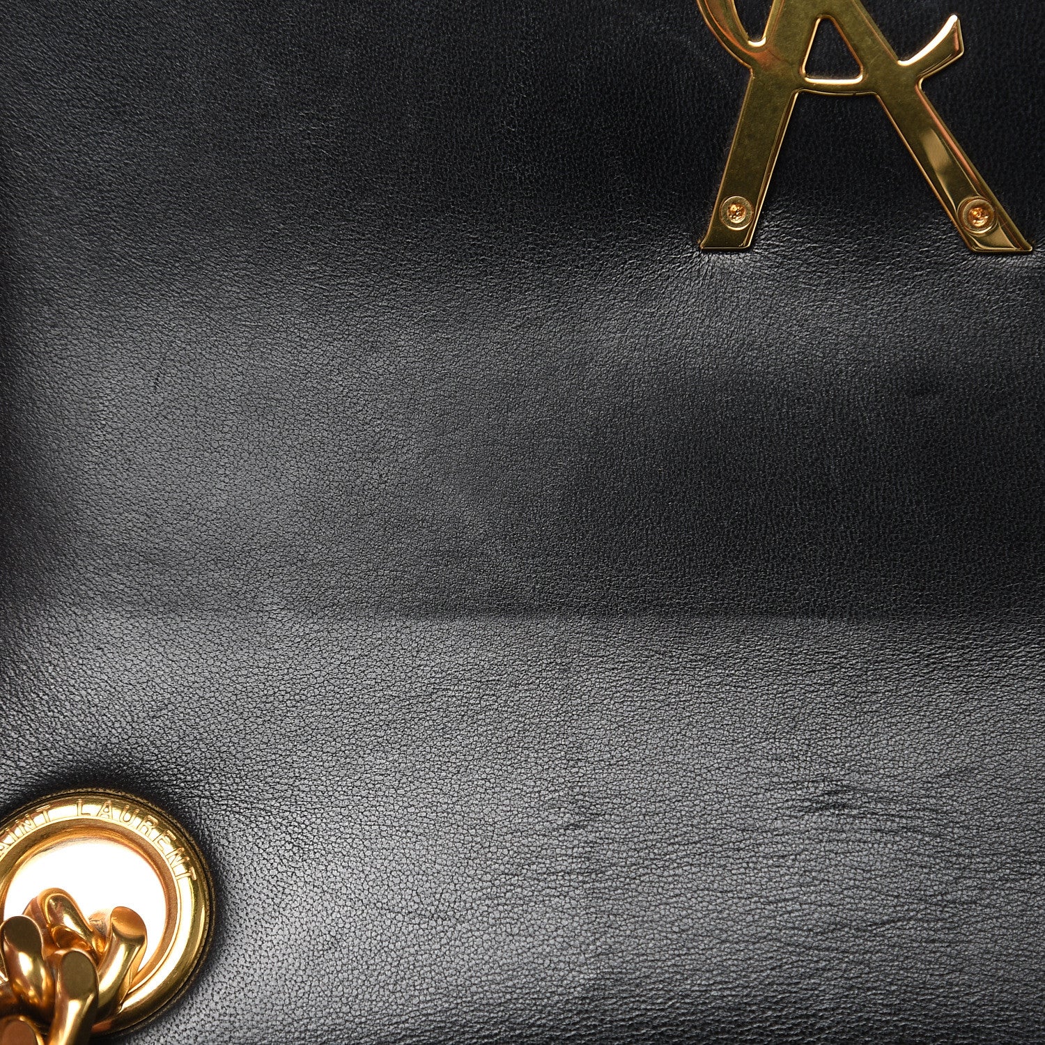 Saint Laurent Lambskin Matelasse Monogram Medium Vicky Chain Bag Black 13 of 14