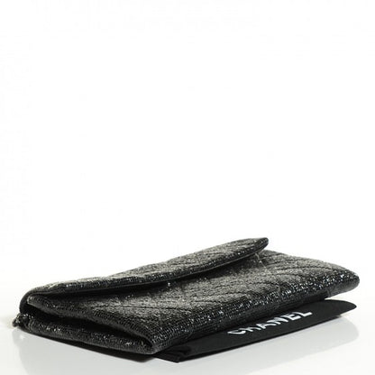 Chanel Iridescent Quilted Chain Clutch Black 4 of 14