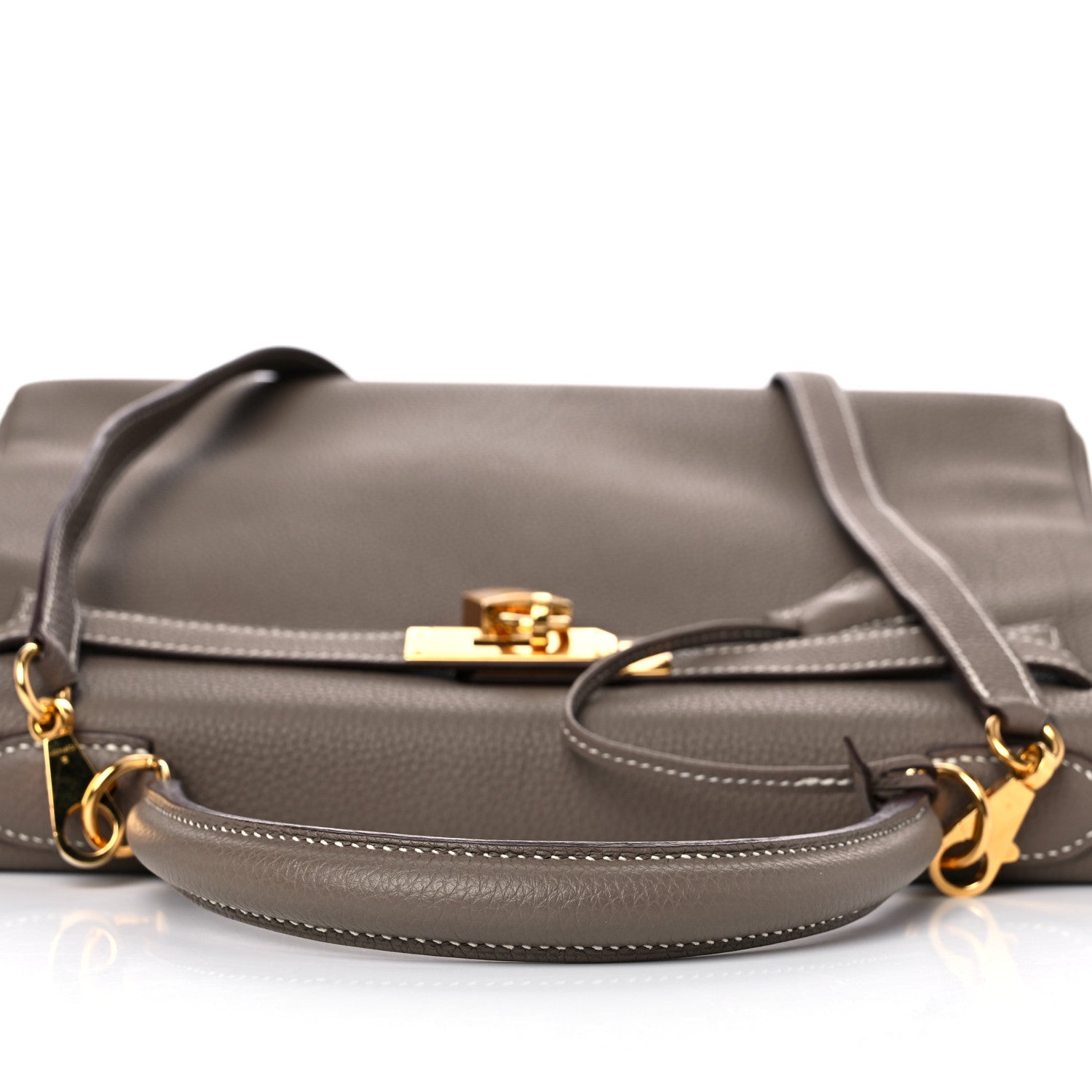Hermes Togo Kelly Retourne 32 Etoupe 7 of 33