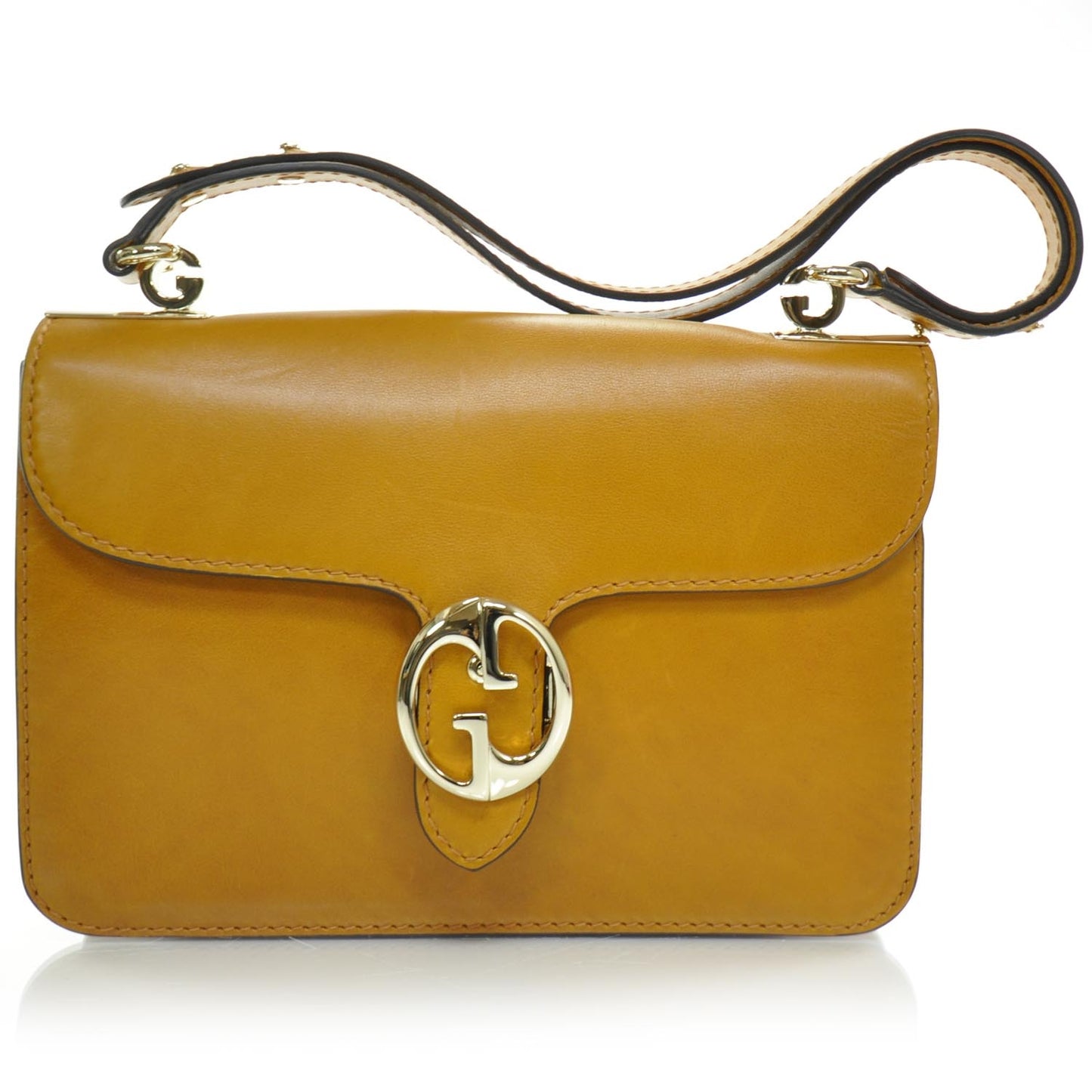 Calfskin Medium 1973 Shoulder Flap Bag Light Brown