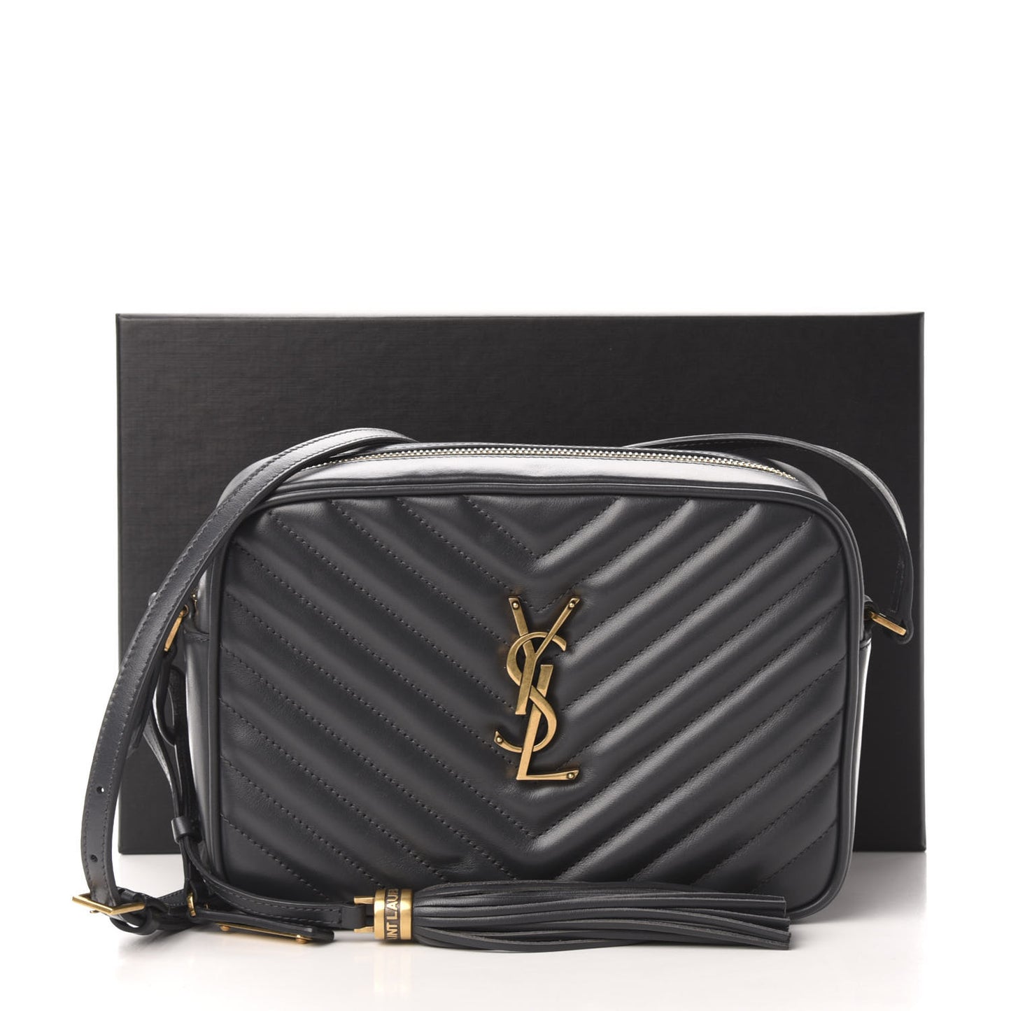 Calfskin Matelasse Monogram Lou Camera Bag Asphalt