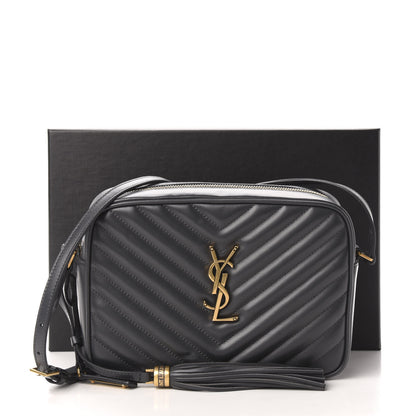 Saint Laurent Calfskin Matelasse Monogram Lou Camera Bag Asphalt 11 of 11