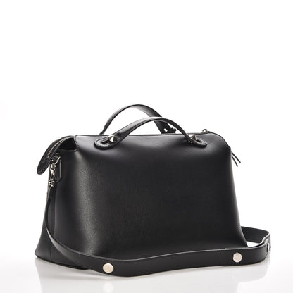 Fendi Vitello Dolce Large By The Way Boston Bag Black 3 of 7
