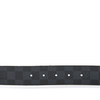 Louis Vuitton Damier Cobalt Calfskin 40mm LV Initiales Reversible Belt 95 38 4 of 7