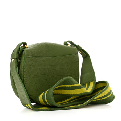 Delvaux Crispy Calfskin Mini Le Mutin Saddle Bag Green 3 of 10