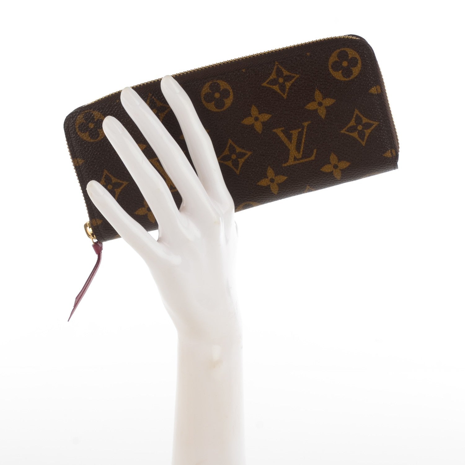Louis Vuitton Monogram Clemence Wallet Fuchsia 2 of 7
