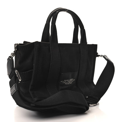 Marc Jacobs Cotton Canvas Small The Traveler Tote Bag Black 3 of 9
