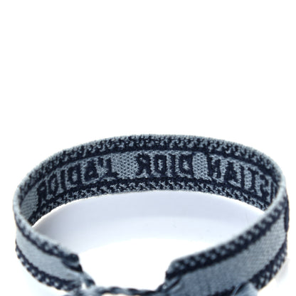 Christian Dior Woven Cotton J'Adior Friendship Bracelet Gray 3 of 5