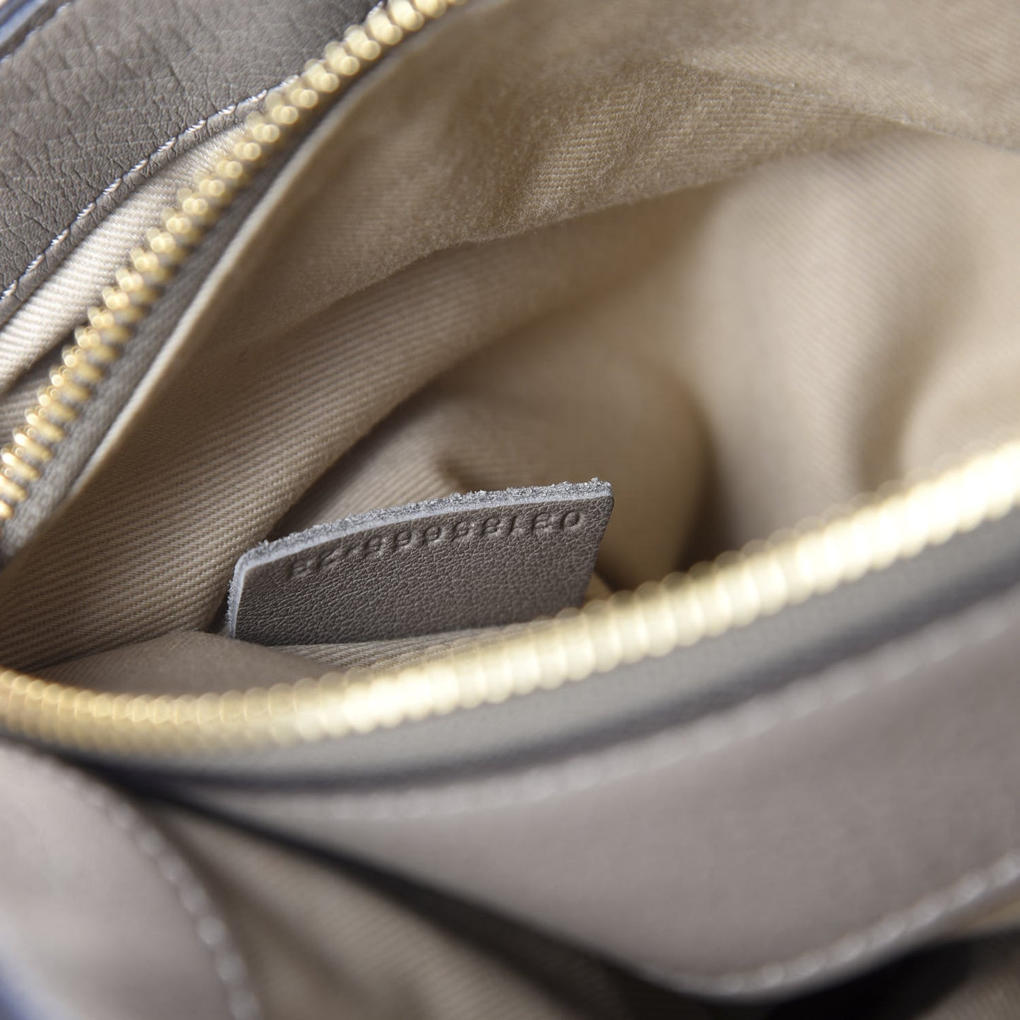 Calfskin Small Faye Day Shoulder Bag Motty Grey