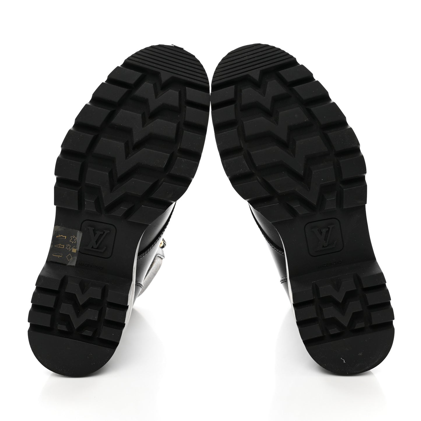 Calfskin Monogram Territory Flat Ranger Boots 37.5 Black