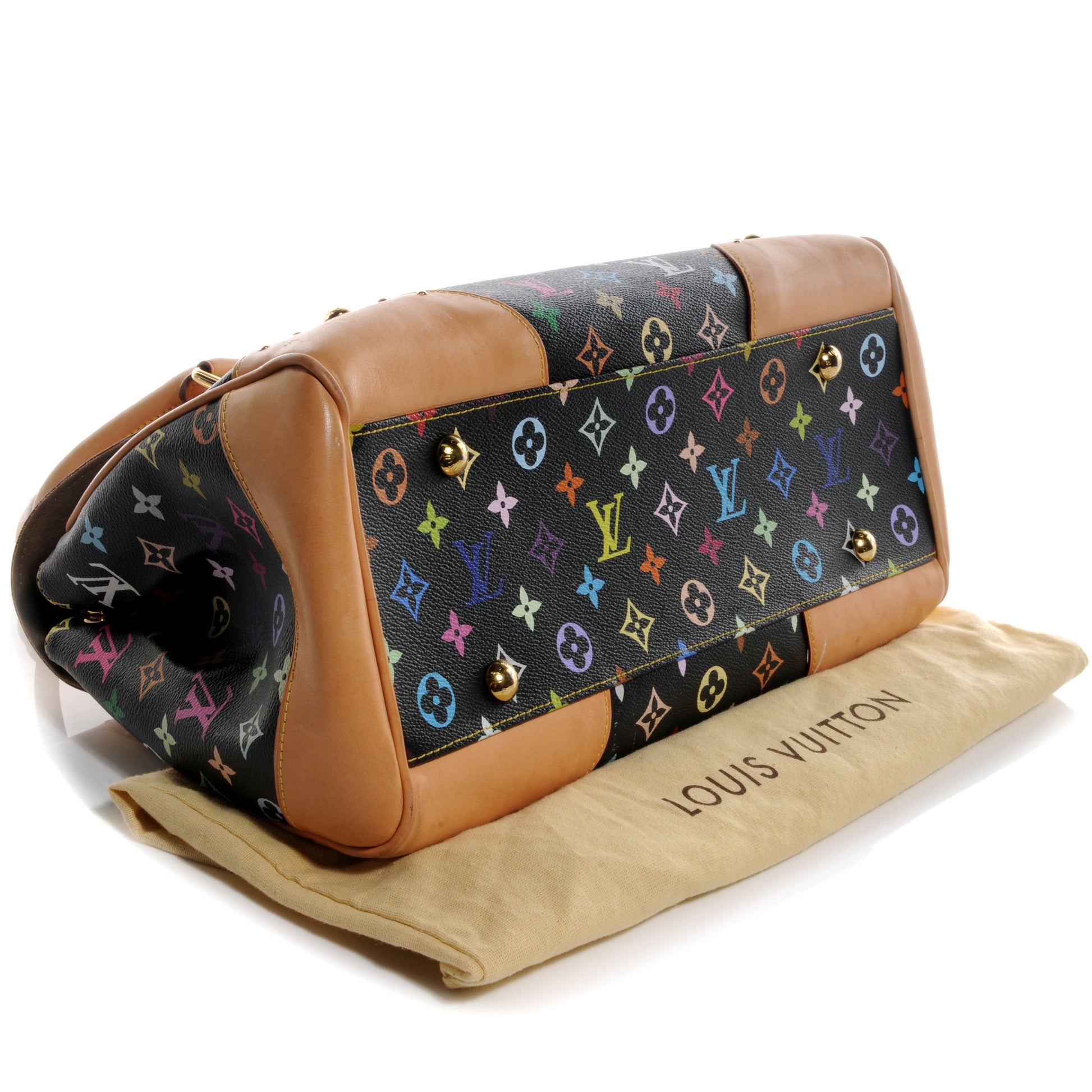 Louis Vuitton Monogram Multicolor Beverly GM Black 4 of 9