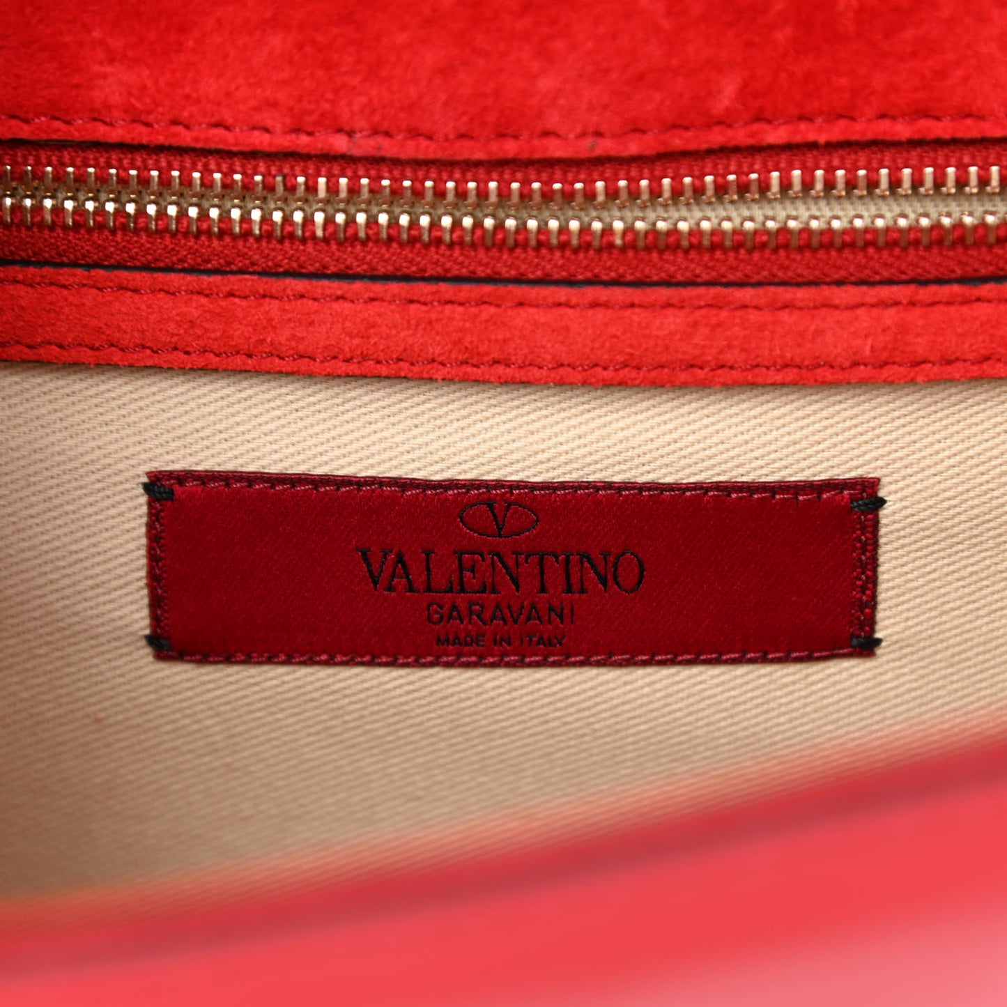 Patent Monochrome Medium Glam Lock Rockstud Flap Rosso Valentino