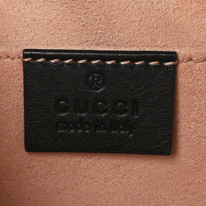 Gucci Calfskin Matelasse GG Marmont Belt Bag 85 34 Black 6 of 11