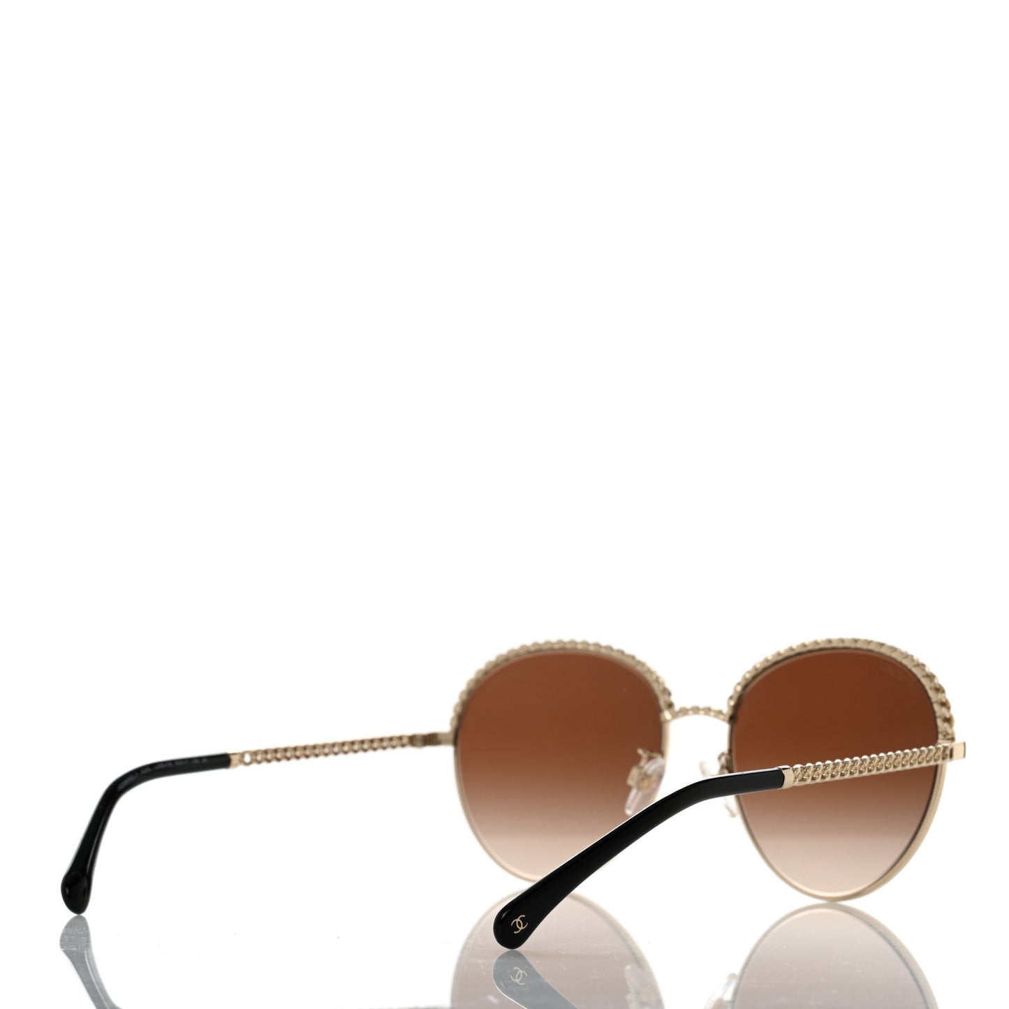 Chain Pantos Sunglasses 4242 Gold Brown