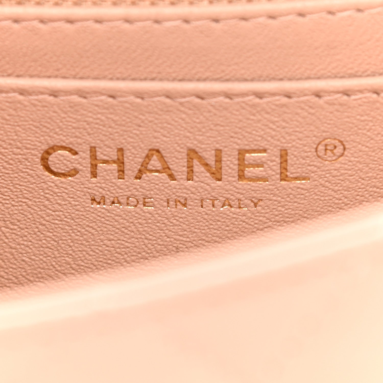 Chanel Lambskin Quilted Mini Rectangular Flap Beige 5 of 9