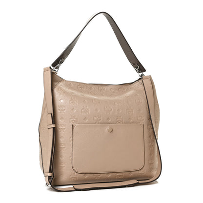 MCM Calfskin Ottomar Large Klara Hobo New Beige 2 of 11