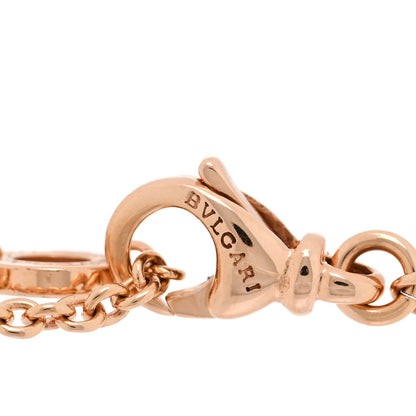 Bulgari 18K Rose Gold Diamond B.Zero1 Bracelet ML 3 of 4