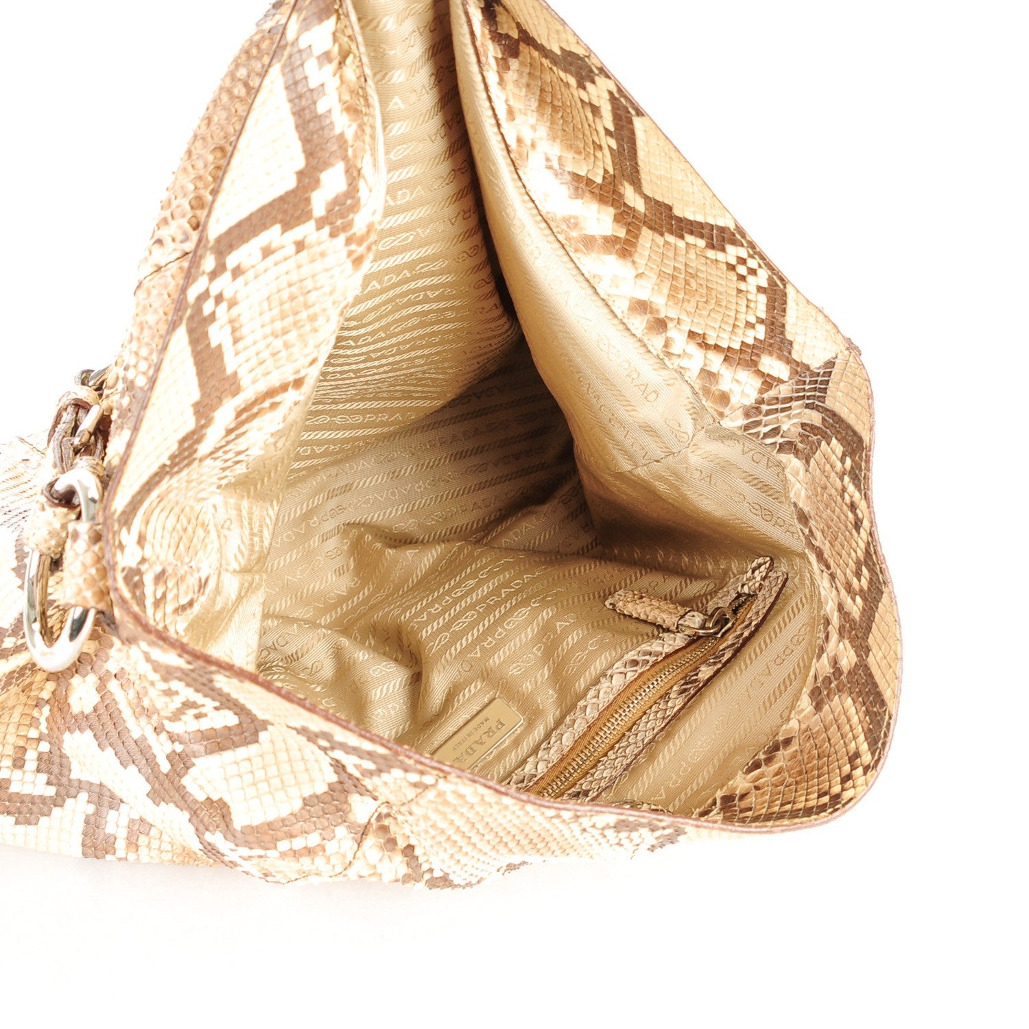 Prada Python Logo Hobo Roccia 5 of 7