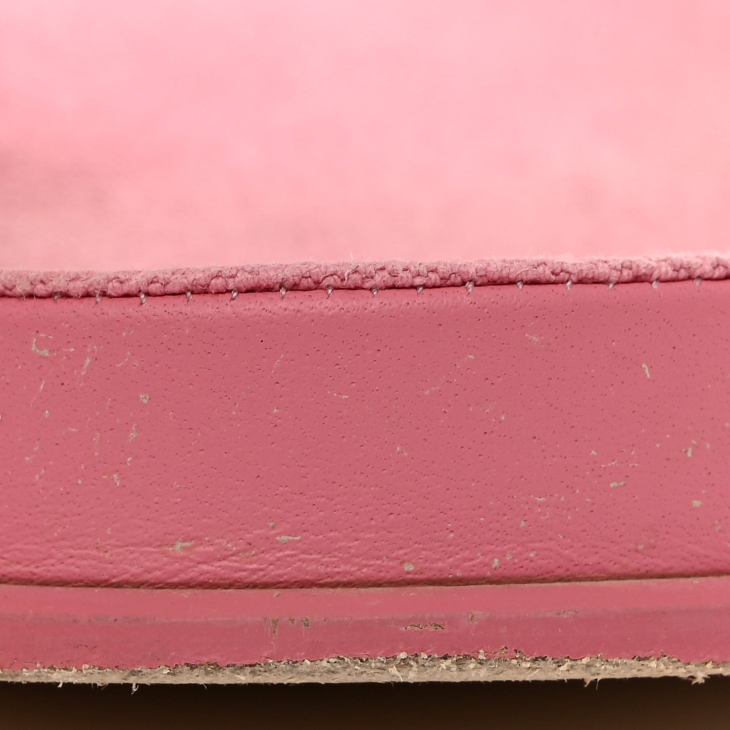 Calfskin Chain Platform Sandals 37 Pink