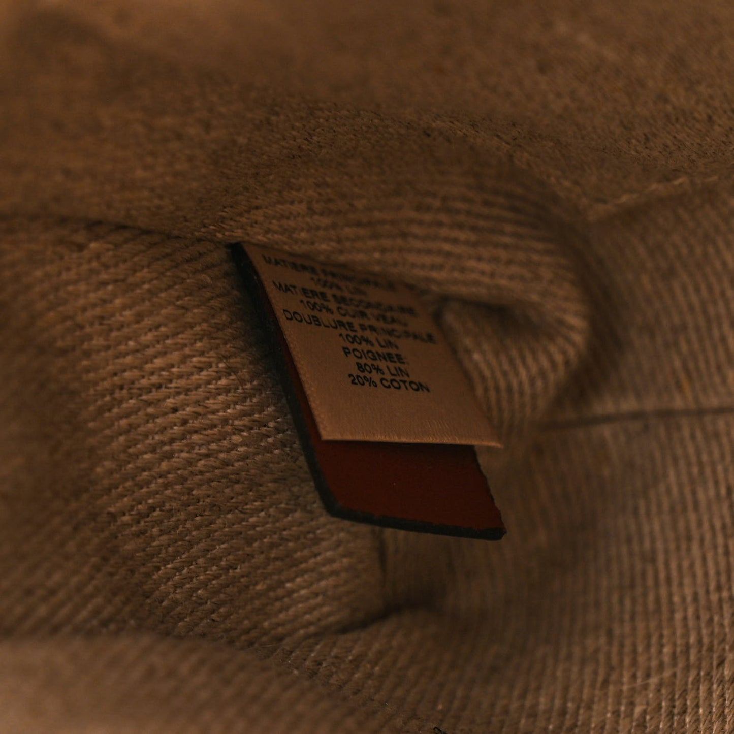 Cotton Calfskin Mini Woody Ribbon Tote White Brown