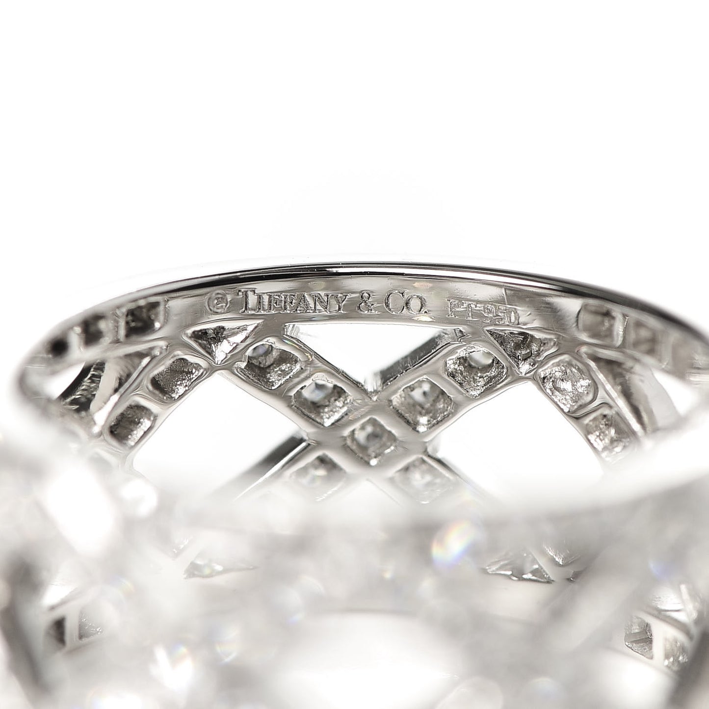 Platinum Diamond Legacy Celebration Braided Band Ring 48 4.5