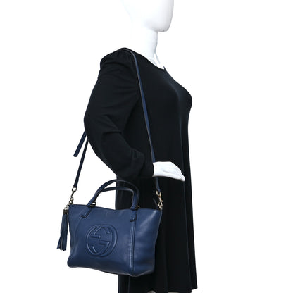 Gucci Cellarius Calfskin Small Soho Top Handle Bag Caspian 3 of 15