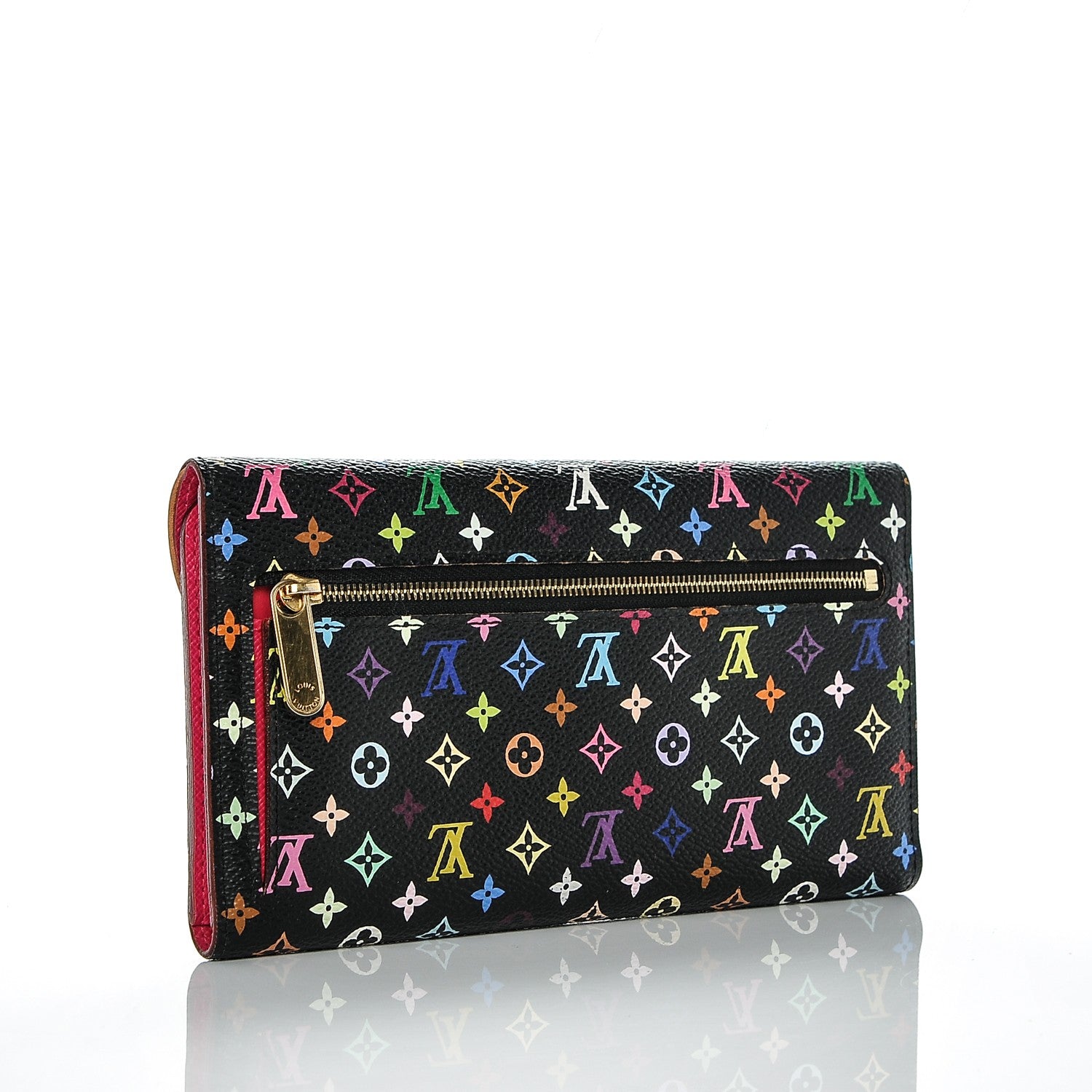 Louis Vuitton Monogram Multicolor Eugenie Wallet Black Grenade 3 of 6