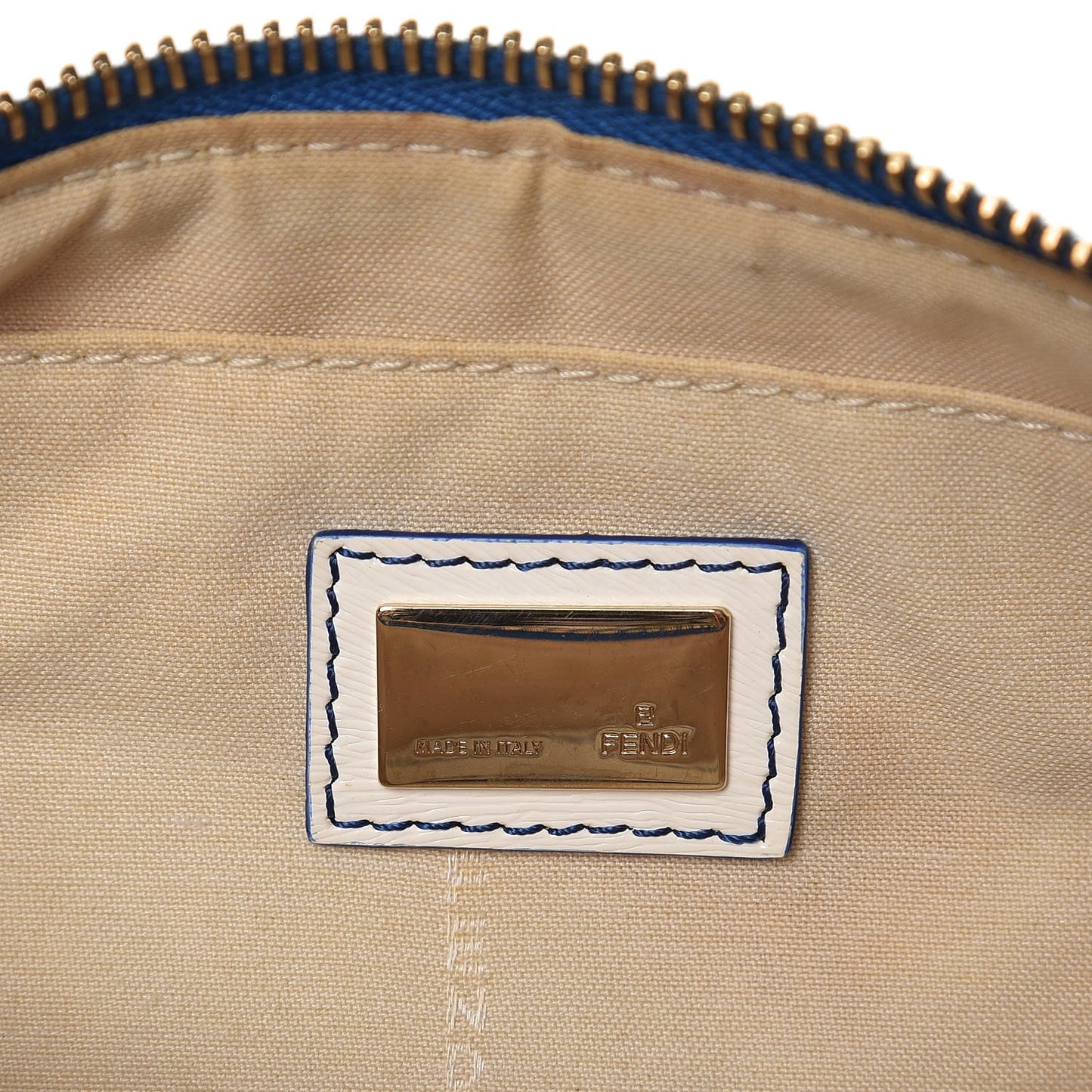 Canvas Ombre Logo Chain Strap Pochette Blue White