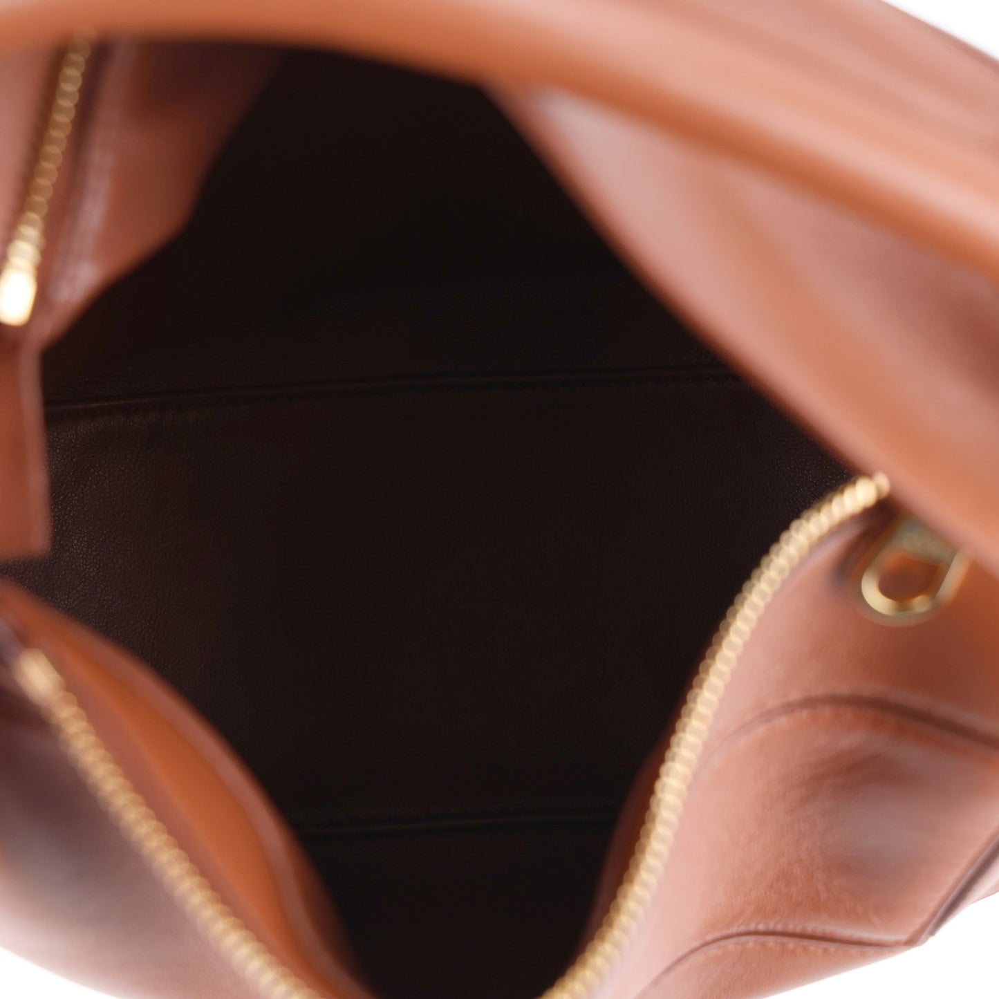 Nappa Lambskin Small Featherlight Puzzle Bag Pecan