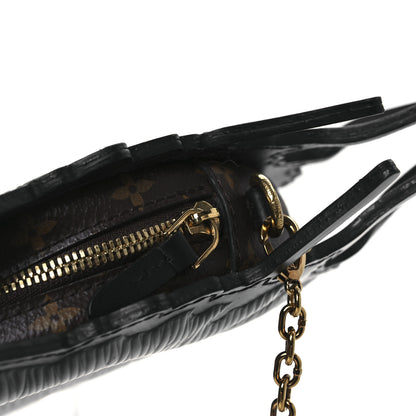Louis Vuitton Epi Grace Coddington Catogram Chain Pochette Black 11 of 12