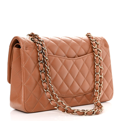 Chanel Lambskin Quilted Medium Double Flap Brown 3 of 11