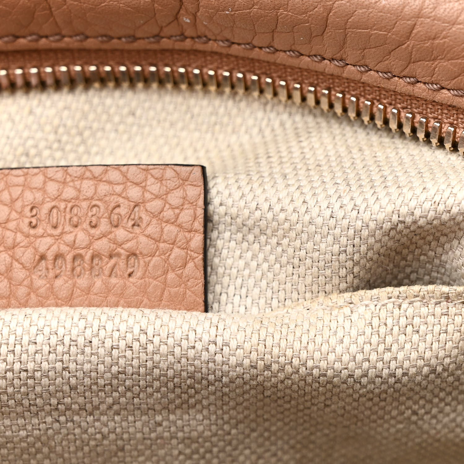 Gucci Pebbled Calfskin Small Soho Disco Bag Camelia 7 of 14