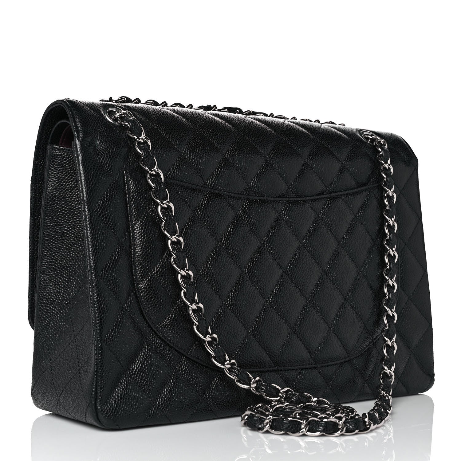 Chanel Caviar Quilted Maxi Double Flap Black 3 of 9