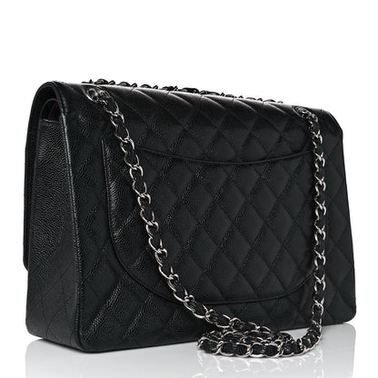 Chanel Caviar Quilted Maxi Double Flap Black 3 of 9